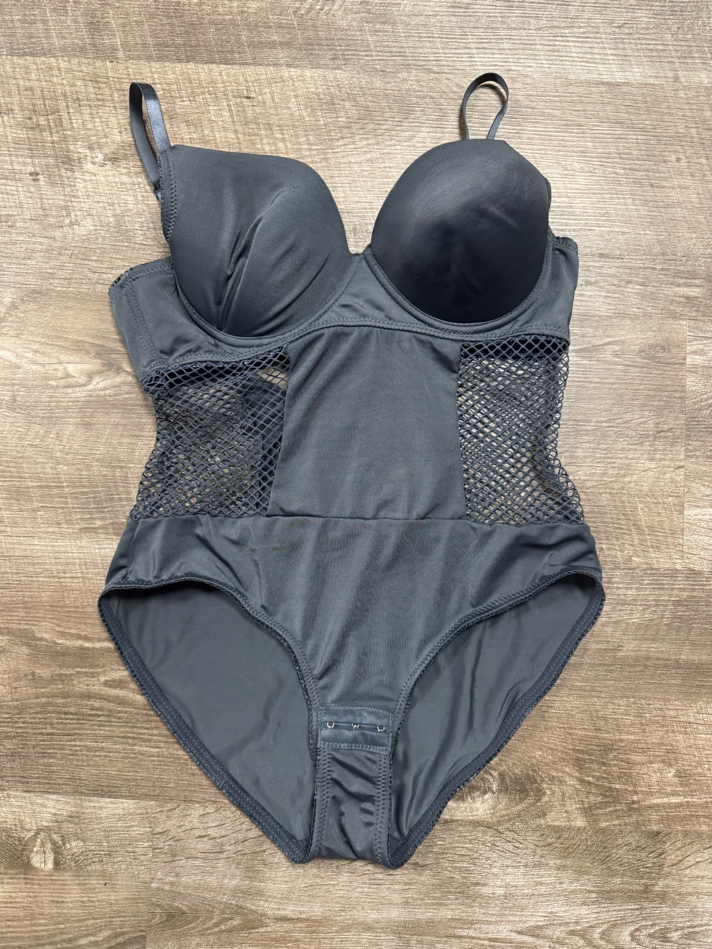 Inteco Intimates Grey One Piece Size Large